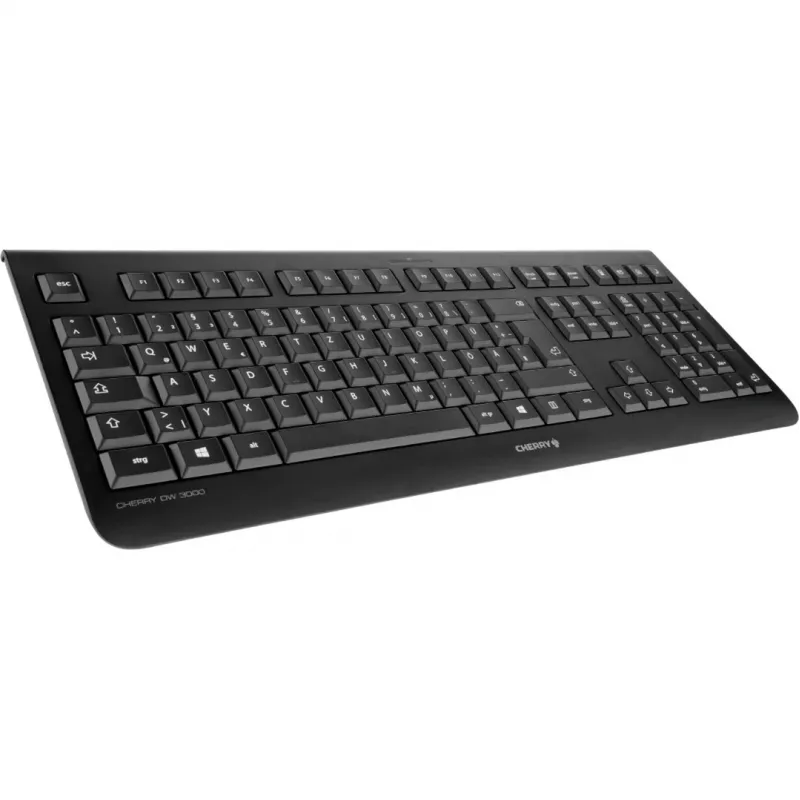 CHERRY DW 3000 klawiatura W zestawie mysz Uniwersalna RF Wireless QWERTZ niemiecki Czarny
