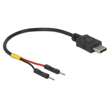 Kabel USB DeLOCK 85418 0.1 m USB C czarny