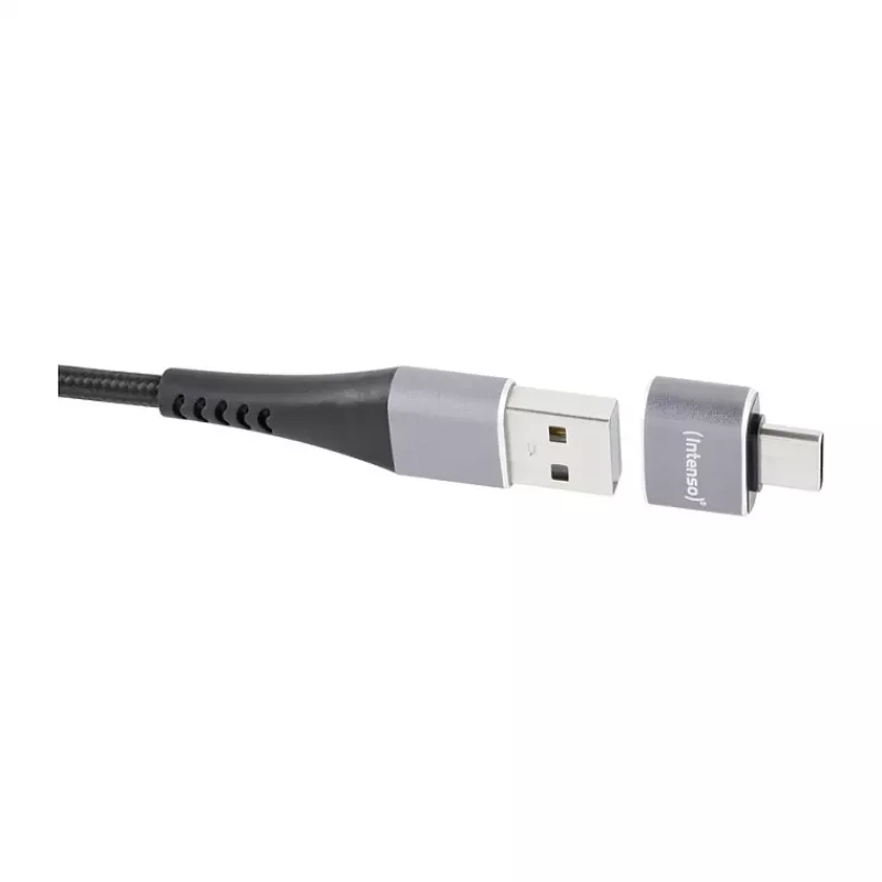 Intenso 3-pack USB Adapter USB-A -> USB-C C480C Aluminium