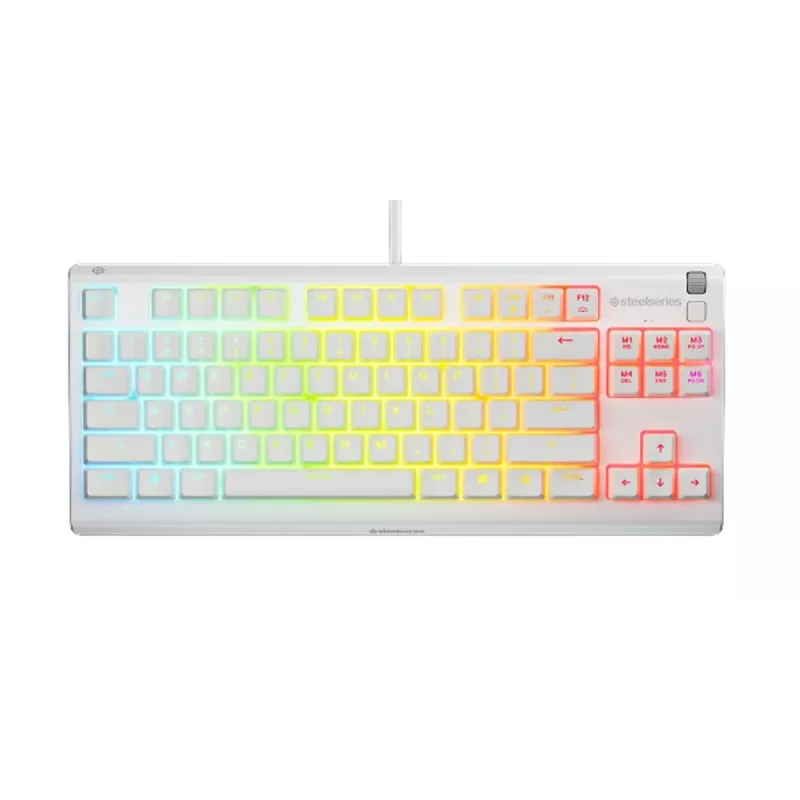 Klawiatura SteelSeries Apex 3 TKL US, biała