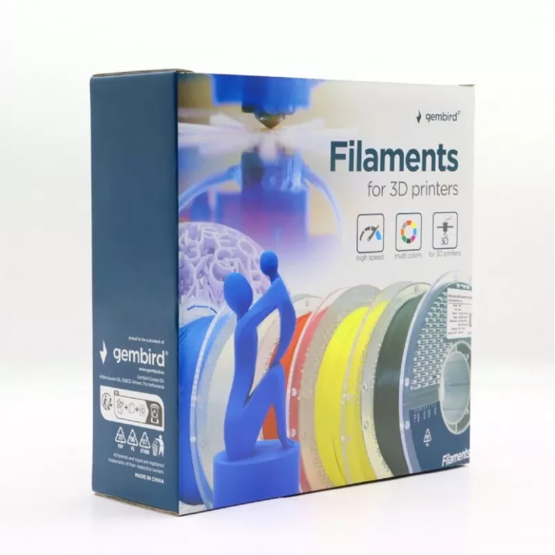Filament GEMBIRD ABS 1,75 mm 1 kg — biały, kompatybilny z każdą marką