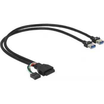 Kabel USB DeLOCK 0,45 m 2 x USB 3.0 A USB 2.0 pin