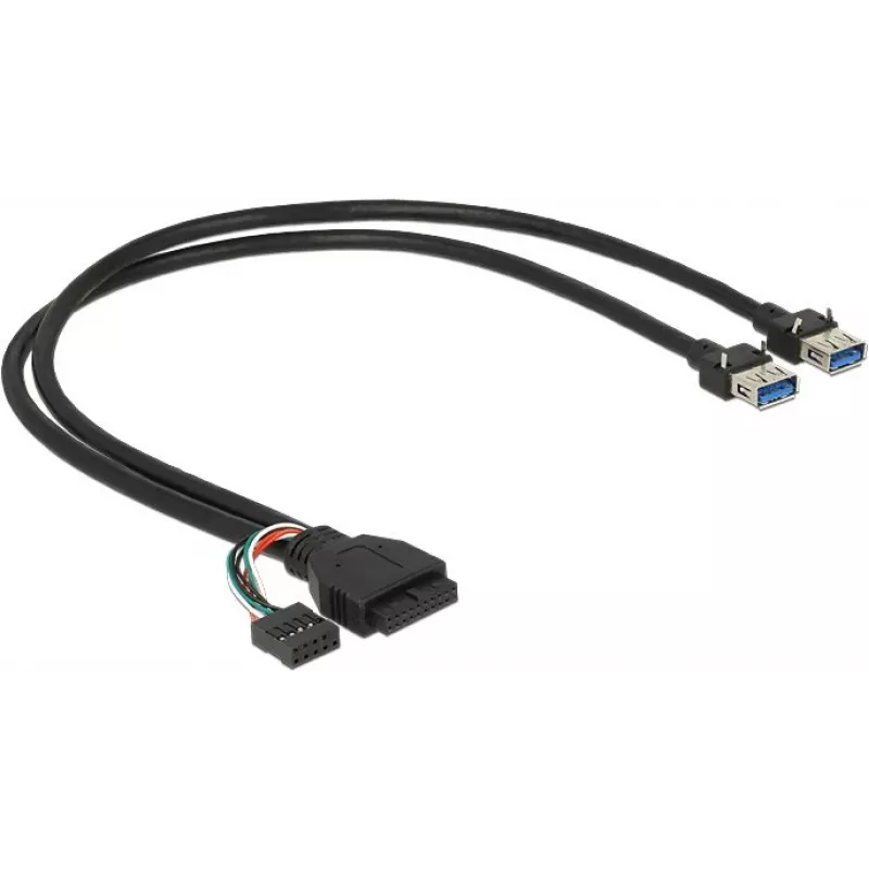 Kabel USB DeLOCK 0,45 m 2 x USB 3.0 A USB 2.0 pin