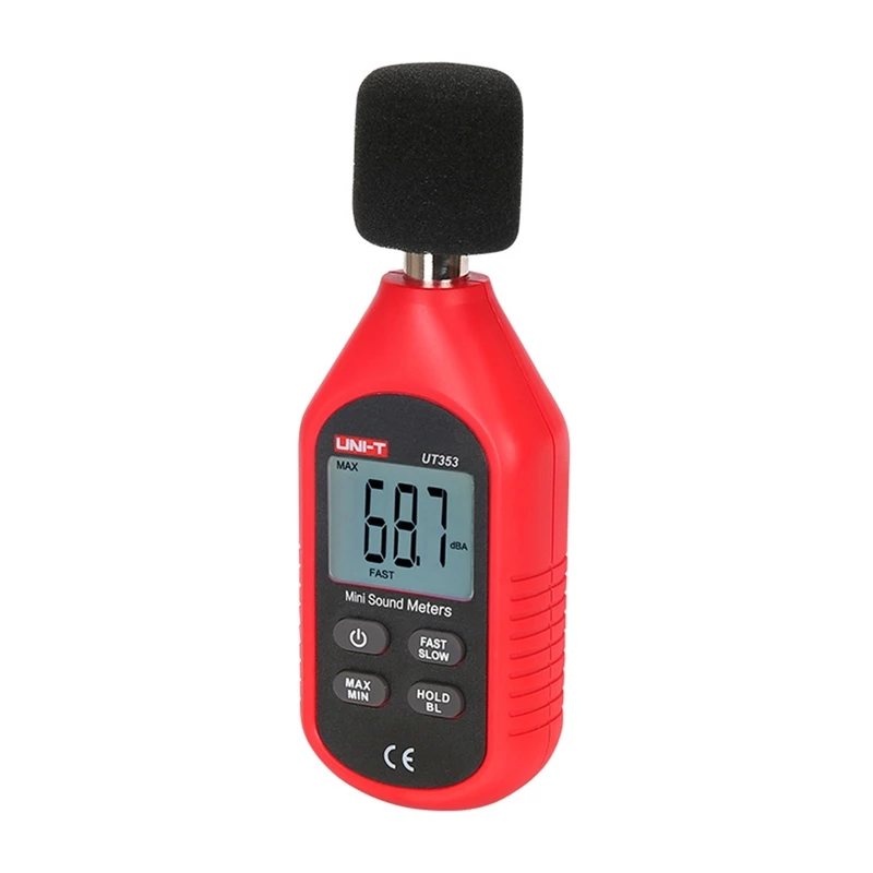 Miernik poziomu dźwięku UT353, zakres 30–130 dB, częstotliwość 31,5 Hz–8 kHz