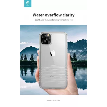 Ochronne etui na telefon Devia z serii Ocean2 do iPhone 11 Pro, przezroczyste, smukłe transparentne wykonanie