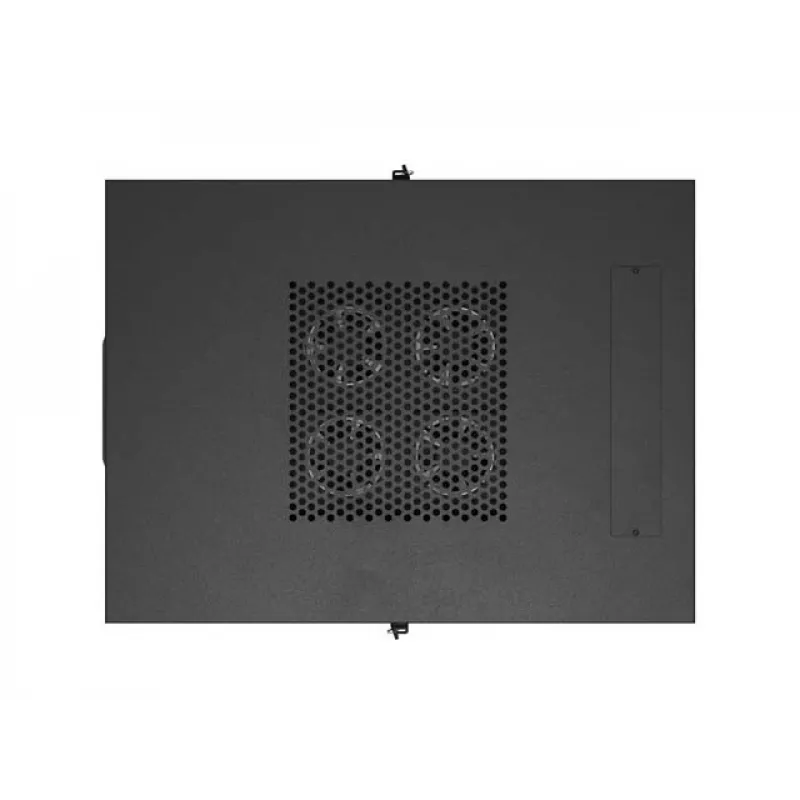 Szafa rackowa stojąca LANBERG 19 cali 24U 600x800 mm czarna z drzwiami szklanymi i wycięciem na LCD (płaski Pack) v2