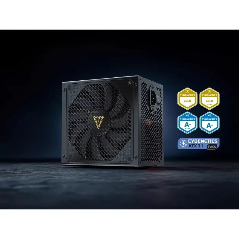 Zasilacz MODECOM VOLCANO HEX GOLD 750W, 80 PLUS Gold, ATX 3.1, modularny, wentylator 14 cm
