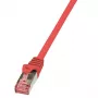 Logilink PrimeLine - Kabel krosowy - RJ-45 (M) - RJ-45 (M) - 2 m - SFTP, PiMF - KAT. 6 - gładki, bezhalogenowy - Czerwony (CQ2054S)
