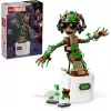 LEGO Marvel Tańczący Groot Składana Animowana Figurka Akcji Postać z Strażników Galaktyki Interaktywny Zestaw Zabawkowy dla Dzieci Superbohater