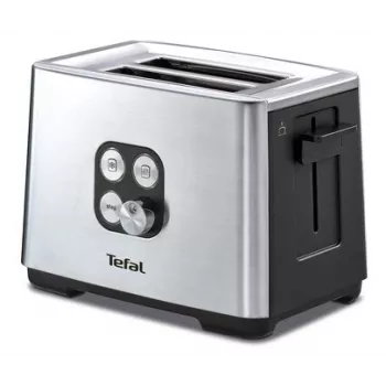 Tefal Equinox TT420D 7 2 kromki Czarny, Stal nierdzewna