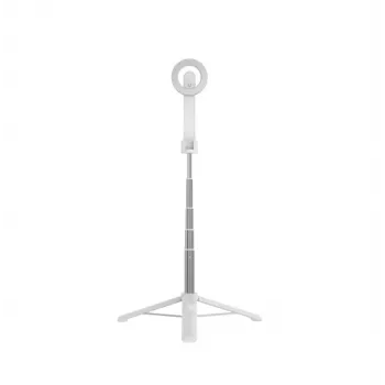 Kijek do selfie FIXED FIXSN-M-WH — składany aluminiowy kijek z Bluetooth, maks. długość 72 cm, biały