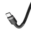 Kabel USB Baseus Cafule 2m USB C Czarny Szary