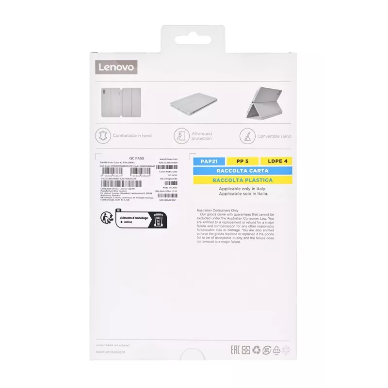 Etui Lenovo ZG38C04869 do tabletu 22,9 cm (9 cal) Folio Szary