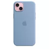 Etui silikonowe Apple iPhone 15 Plus z MagSafe - Zimowy błękit