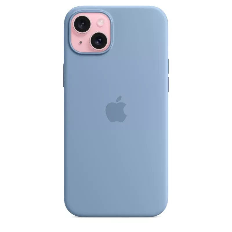 Etui silikonowe Apple iPhone 15 Plus z MagSafe - Zimowy błękit