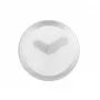 NeXtime klok 2615zi Focus, Ø25 cm, do montażu na ścianie, Biały/Srebrny