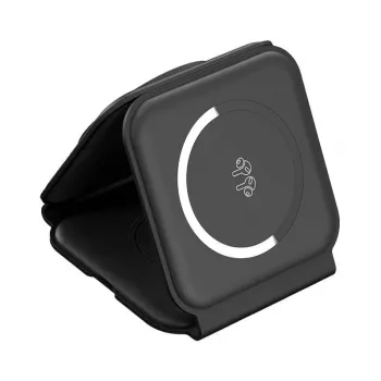 Ładowarka bezprzewodowa magnetyczna 3w1 Choetech T588-F 15W (czarna)