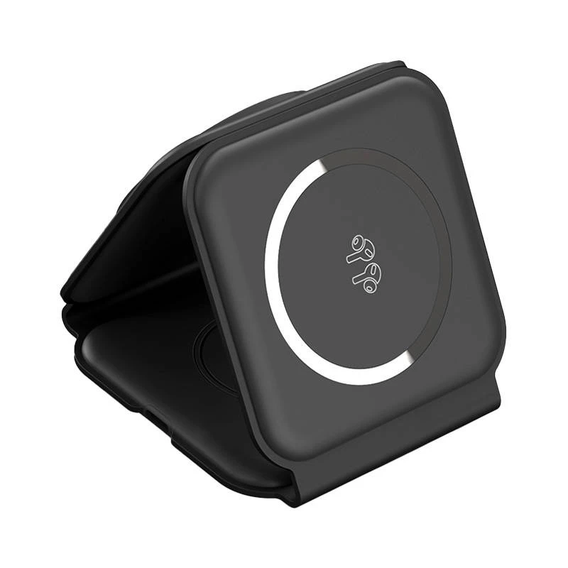 Ładowarka bezprzewodowa magnetyczna 3w1 Choetech T588-F 15W (czarna)