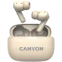 Słuchawki Canyon CNS-TWS10BG True Wireless Stereo (TWS) douszne do rozmów/muzyki/sportu/codziennego użytku USB Type-C Bluetooth Beżowy (CNS-TWS10BG)