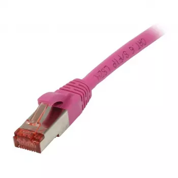 Kabel krosowy RJ45 - CAT6 250 MHz - 1,0 m magenta - S-STP(S/FTP) - TPE/LSZH(Superflex) - Synergy 21
