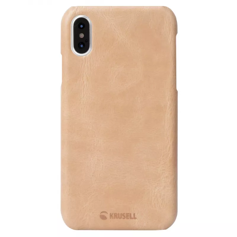 Etui na smartfona Krusell Sunne do Apple iPhone XS — vintage nude