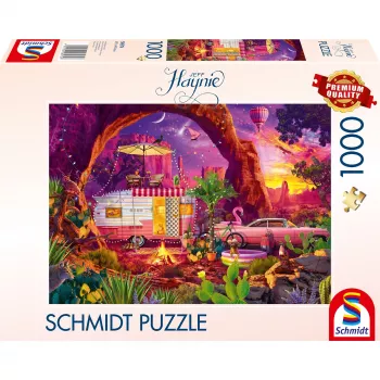 Puzzle Schmidt Spiele Jeff Haynie — Raj Kempingowy na Pustyni, 1000 elementów, MPN 58574
