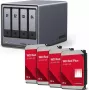 Zestaw dysków HDD UGREEN NAS DXP4800 Plus+ z 4 dyskami Western Digital WD80EFPX 8 TB (model 35261 i 4x WD80EFPX)