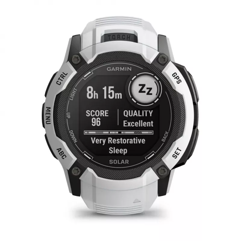 Garmin Instinct 2X Solar 2.79 cm (1.1) MIP 50 mm Cyfrowy 176 x 176 pikseli Ekran dotykowy Biały GPS (satelitarny)