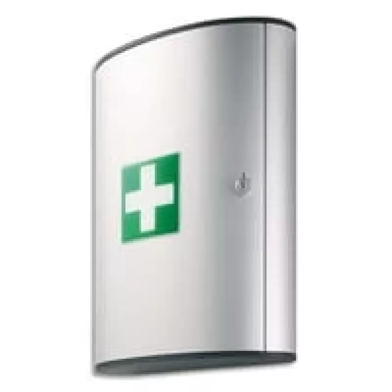 Durable 197323 Apteczka L, aluminium, srebrna