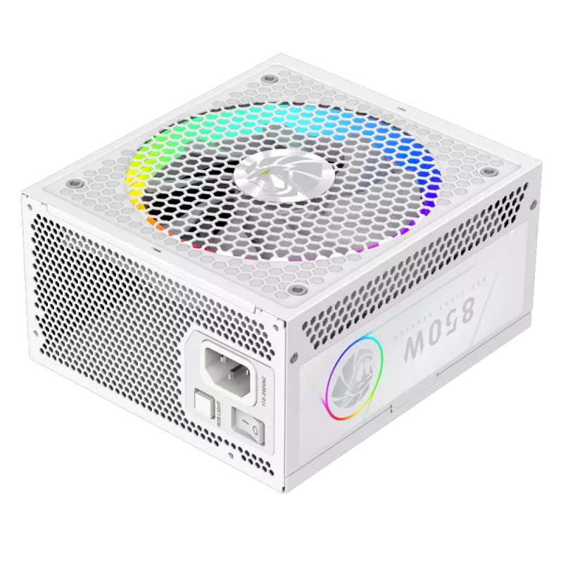 Zasilacz Gamemax, 80 PLUS, Gold | RGB 850G WH | 850 W