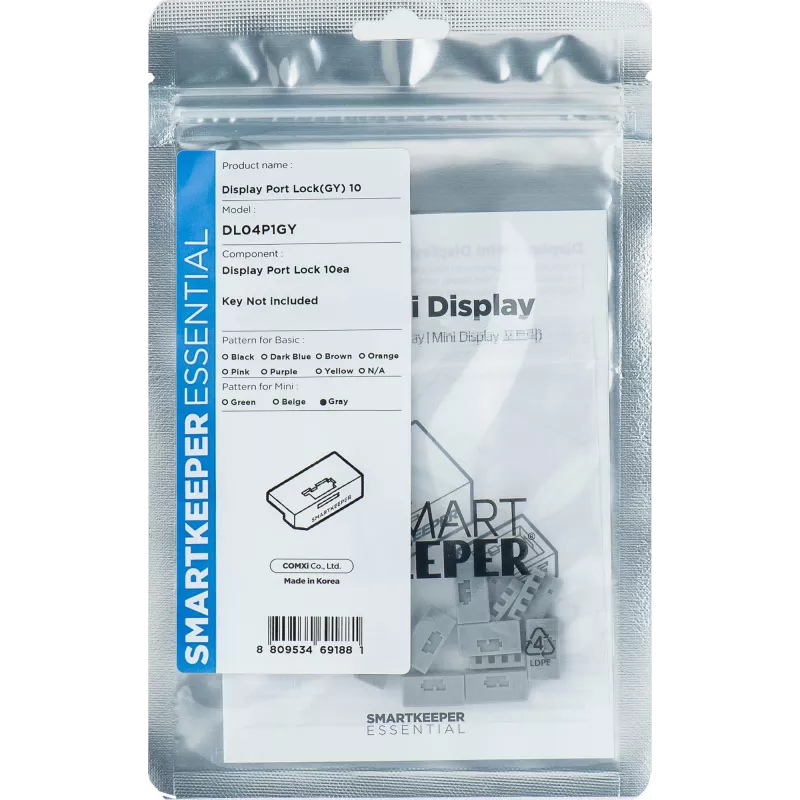 Smartkeeper DL04P1GY Wyświetlacz Szary