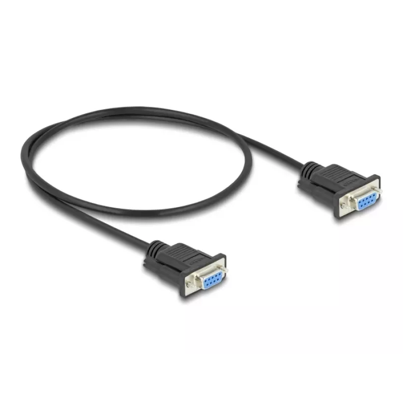 DeLOCK 86822 Kabel szeregowy czarny 0,5 m DB-9