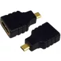 Adapter przejściowy HDMI D na HDMI A LogiLink AH0010 Czarny