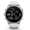 Garmin Fenix 8 3,3 cm (1,3 cala) AMOLED 43 mm Cyfrowy 416 x 416 pikseli Ekran dotykowy Srebrny Wi-Fi GPS (satelitarny)