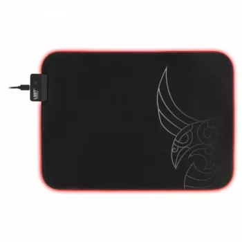 Podkładka gamingowa RGB L33T Gaming 160405 Karlvagn, średni rozmiar, szybka powierzchnia. 355 x 255 x 3 mm, czarny