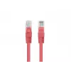 Kabel krosowy LANBERG PCU6-20CC-0025-R RJ45 kat.6 U/UTP 0,25 m czerwony