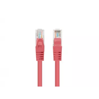 Kabel krosowy LANBERG PCU6-20CC-0025-R RJ45 kat.6 U/UTP 0,25 m czerwony