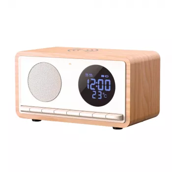MANTA RDI912W Rimini radiobudzik, Bluetooth i ładowanie bezprzewodowe, biały