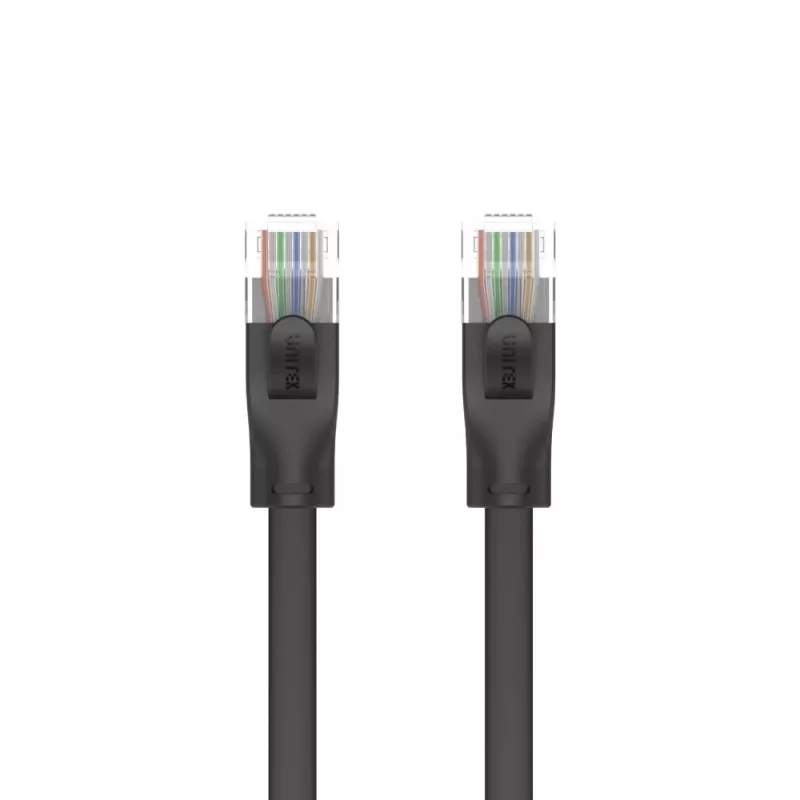Unitek kabel Ethernet Cat6 UTP RJ45 5 m, czarny, przewód lity, 250 MHz, pozłacane styki