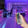 Taśma LED Vention PAEWH 2 m, zasilana przez USB 5V, RGB z pilotem IR, montaż na taśmie dwustronnej