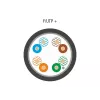 Alantec Cat6 F/UTP (FTP) kabel sieciowy na szpuli KIF6OUTS305 — 300 m, czarny