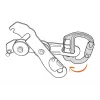 Karabinek z blokadą Petzl M042AA00 w kształcie D Aluminium Szary 75 g