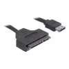 Kabel SATA DeLOCK ESATAP-100 0.5m czarny