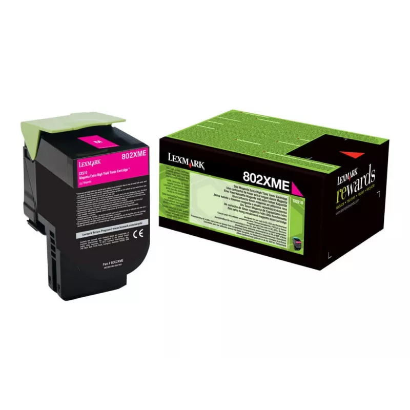 Kaseta z tonerem Lexmark 802XME magenta 3000 stron