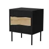 Cama INSERTO Szafka nocna, 2 szt., 50x40x61.5 cm, czarny + LED