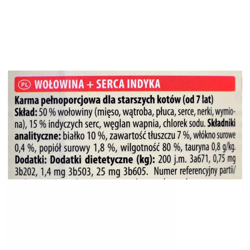 Mokra karma dla kota animonda ANIMONDA Carny 200 g — wołowina i indyk, bezzbożowa, dla kotów seniorów