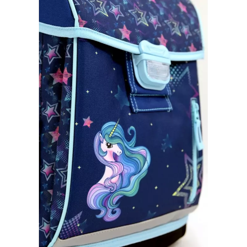 Tornister HAMA 00129681 Rainbow Unicorn — lekki plecak dziecięcy z regulowanymi paskami