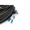 Gotowy kabel światłowodowy typu breakout uniwersalny DIGITUS, jednomodowy OS2, 8 włókien, LC/UPC, 75 m