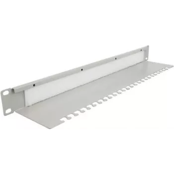 Panel do zarządzania kablami DeLOCK 19 cali kabel Management Brush Strip 1U szary