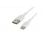 Kabel PVC USB-C na USB-A 15 cm Biały